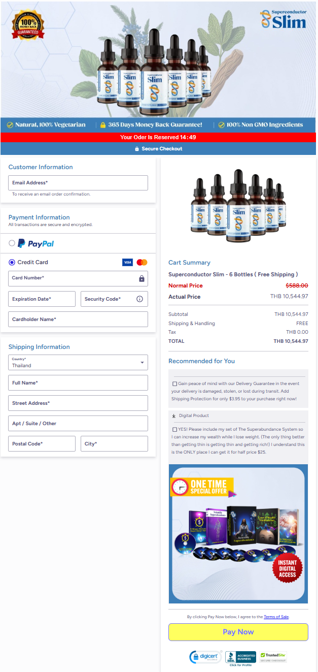 Superconductor Slim Official Website Secure Order Page